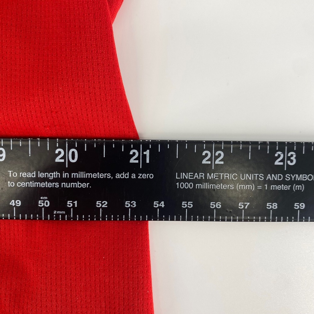 Adidas ClimaChill USA Golf Polo Shirt Men's Red Navy Striped Short Sleeve Large - Picture 3 of 4